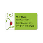 Ladybug on Vine Custom Address Labels