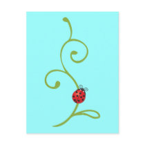 Ladybug on Vine postcards by cdandc Ladybug on Vine postcards