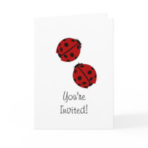 Ladybug Party Invitation cards
