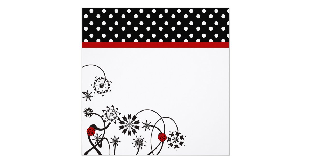 Ladybug Party Invitations | Zazzle