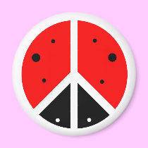 Ladybug Peace Magnet