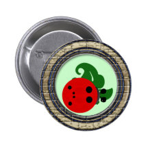 Ladybug Pinback Button