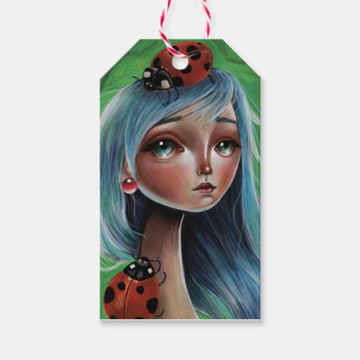 Ladybug Pop Surrealism Illustration Art Gift Tag Pack Of Gift Tags - ladybug_pop_surrealism_illustration_art_gift_tag-r5ad5ef8034dc4cd884ee80ce75220a2c_zo7n1_512