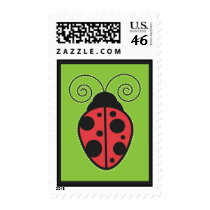Ladybug Postage Stamp