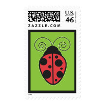 Ladybug Postage Stamp