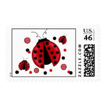 Ladybug Postage Stamps