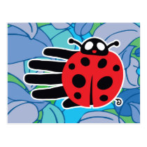 Ladybug postcard