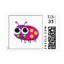 Ladybug Postcard Stamp