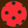 Ladybug Print Sticker