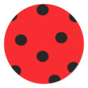 Ladybug Print Sticker by ashale8 Ladybug Print Sticker