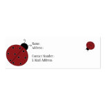 Ladybug Profile Thin Card Business Cards