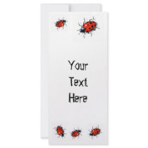 LADYBUG RACK CARD rack cards by joyart LADYBUG RACK CARD rack cards