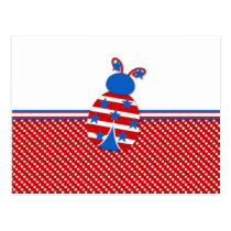 Ladybug Red Dots postcards