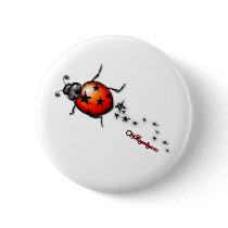 Ladybug Rockstar Pin