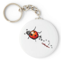 Ladybug Rockstar Keychain