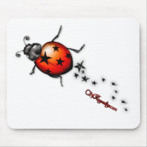 Ladybug Rockstar Mouse Pad