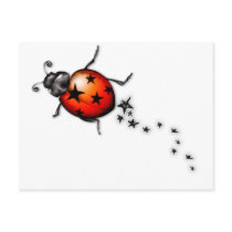 Ladybug Rockstar postcards