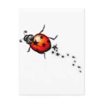 Ladybug Rockstar postcards
