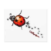 Ladybug Rockstar Post Card