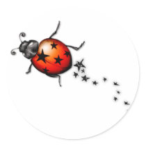 Ladybug Rockstar stickers