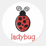 Ladybug Round Stickers