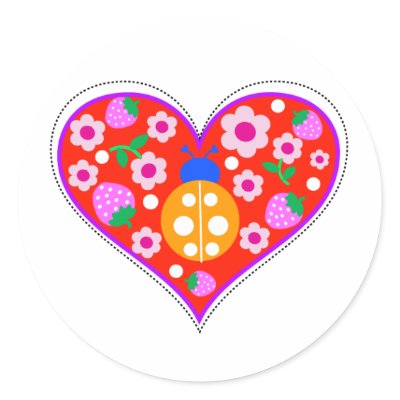 ladybug screen.ai round sticker by margaret40