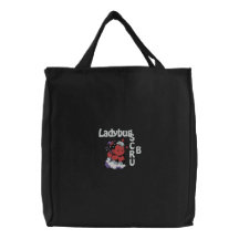 Ladybug Scrub Embroidered Bag