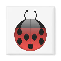 Ladybug Series 1 Square Magnet magnets