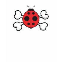ladybug Skull and Crossbones t-shirts