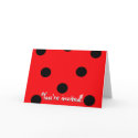 Ladybug Spots Invitation cards