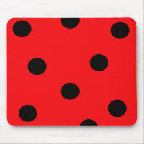 Ladybug Spots Mousepad mousepads