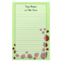 Ladybug Stationery by Customizables Ladybug Stationery