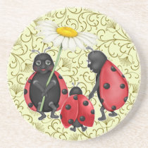 Ladybug Stroll coasters
