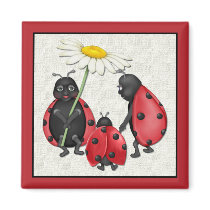 Ladybug Stroll magnets