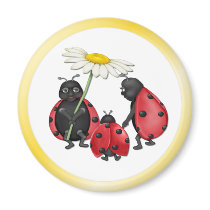 Ladybug Stroll magnets