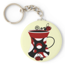 Ladybug Tea Key Chain