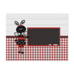 Ladybug Teacher Chalkboard Gingham Border