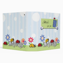 Ladybug Themed 2" Binder binders