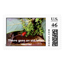 LadyBug, There goes an old letter carrier postage