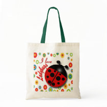 Ladybug Tote Canvas Bags
