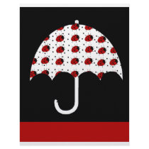 Ladybug Umbrella Design Letterhead