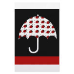 Ladybug Umbrella Design stationery