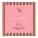 Ladybug :: Valentine's Day Party Invitation