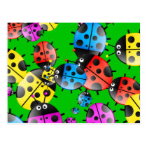 Ladybug Wallpaper postcards