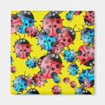 Ladybug Wallpaper Refrigerator Magnets