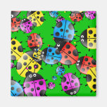 Ladybug Wallpaper Refrigerator Magnets