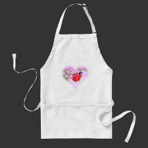 Ladybug with Hearts aprons
