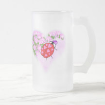 Ladybug with Hearts Coffee Mug
