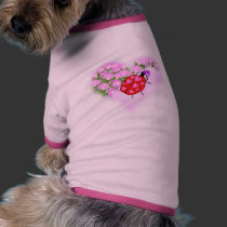 Ladybug with Hearts pet clothing