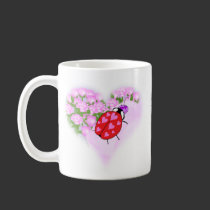 Ladybug with Hearts mugs